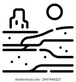 Desert Icon Illustration, for web, app, infographic, etc