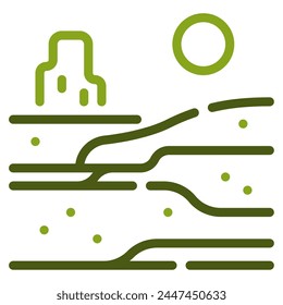 Desert Icon Illustration, for web, app, infographic, etc
