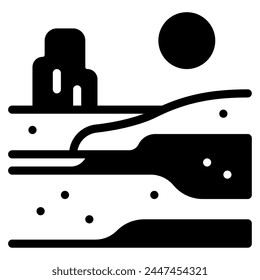 Desert Icon Illustration, for web, app, infographic, etc
