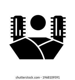 desert icon or logo isolated sign symbol vector illustration - high quality black style vector icons
