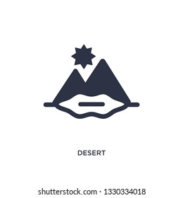desert icon. Simple element illustration from africa concept. desert editable symbol design on white background. Can be use for web and mobile.
