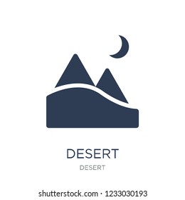 Desert icon. Trendy flat vector Desert icon on white background from Desert collection, vector illustration can be use for web and mobile, eps10