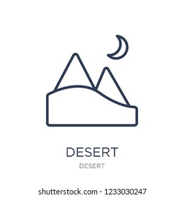 Desert icon. Trendy flat vector Desert icon on white background from Desert collection, vector illustration can be use for web and mobile, eps10