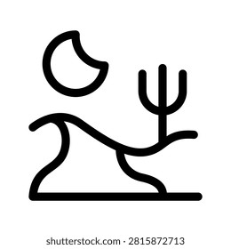 Desert Icon Vector Symbol Design Illustration
