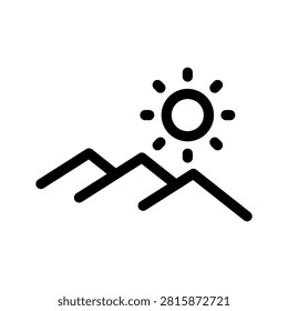 Desert Icon Vector Symbol Design Illustration