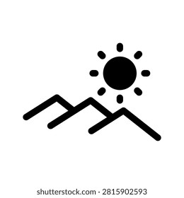 Desert Icon Vector Symbol Design Illustration
