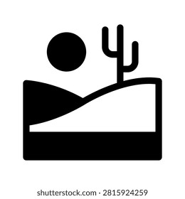 Desert Icon Vector Symbol Design Illustration
