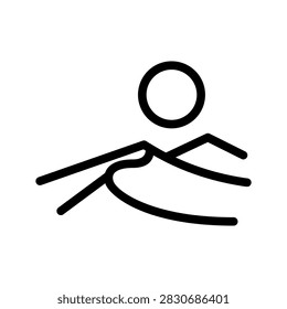 Desert Icon Vector Symbol Design Illustration
