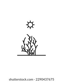 desert icon,vector best line icon.