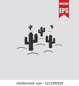 Desert icon.Vector illustration.