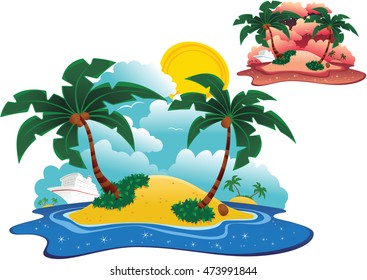 Desert islands.
