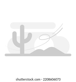 desert landscape, 404 error page concept illustration flat design vector eps10. modern graphic element for landing page, empty state ui, infographic, icon - Shutterstock ID 2208606073