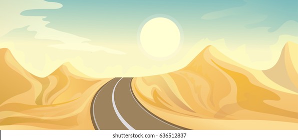 Desert landscape background