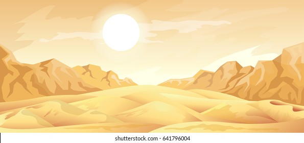 Desert landscape background