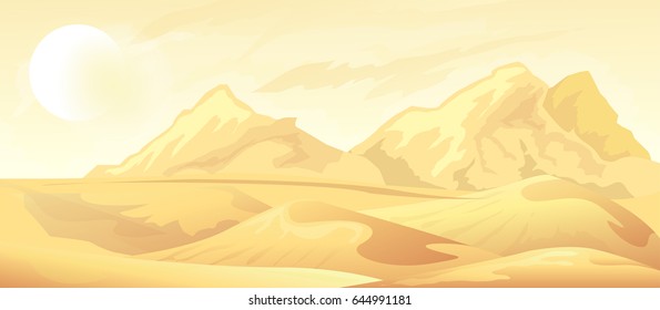 Desert landscape background