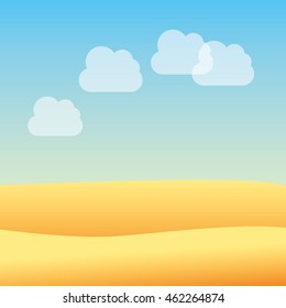 desert landscape beautiful icon vector illustration design
