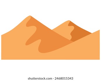Wüstenlandschaft mit braunem Sandhintergrund