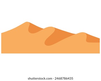 Desert landscape with brown sand background