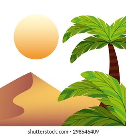 desert landscape design, vector illustration eps10 graphic 