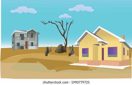 Ilustración de arte vectorial de vista de Sand