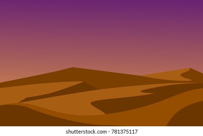 desert landscape vector