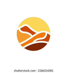 Desert logo minimalist and simple design