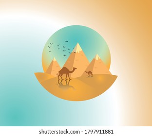 Desert logo and vector art