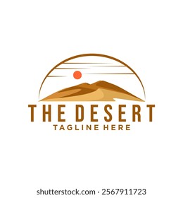 Desert logo vector illustration design