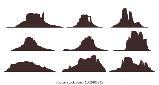 desert moountains set