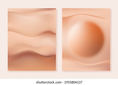 Desert motives. Gradient backgrounds for covers, wallpapers, branding and more. You can use a grainy texture for both backgrounds.