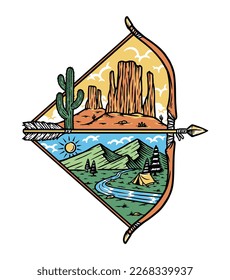 desert and mountain views on the bow