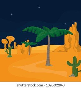 Desert at night