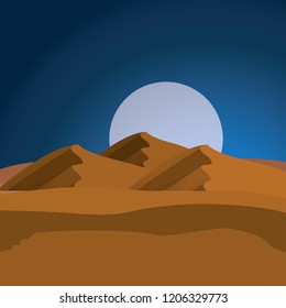 desert night manger scene background