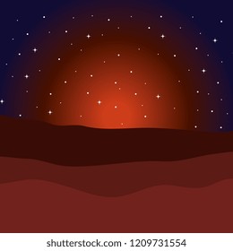 desert night manger scene background