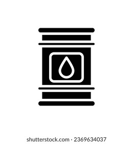 Desert Oil Barrel Filled Icon Vector Illustration