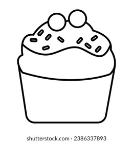 Desert Outline bold Vector Icon which can be easily modified or Edited
