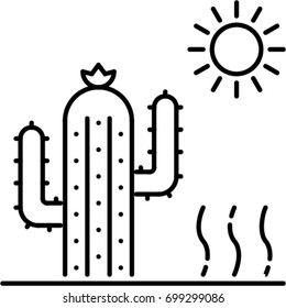 desert outline icon