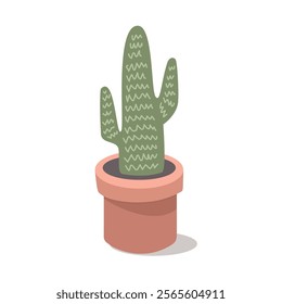 Desert plant. Cactus illustration. Desert flower. Potted cacti. House plant. Thorn. Saguaro cactus.