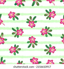 desert rose seamless pattern. floral garden. good for fabric, wallpaper, background, textile, dress, kimono, pajama, etc.