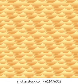 Desert sand dune waves seamless vector texture or pattern