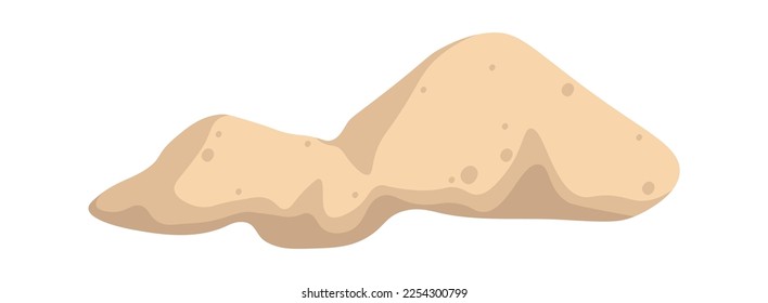 Desert sand flat icon Ancient symbol. Vector illustration