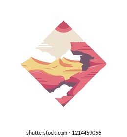 Desert sand Vector Illustration
