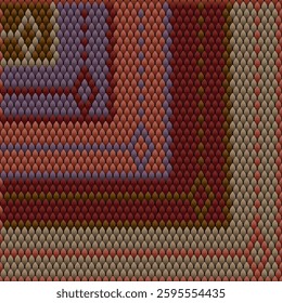 Desert Scales: Navajo-Inspired Geometric Pattern