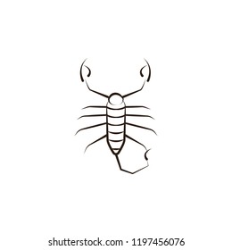 desert scorpion icon. Element of desert icon for mobile concept and web apps. Hand draw desert scorpion icon can be used for web and mobile