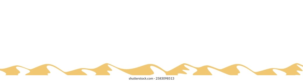 Desert silhouette background vector, nature, landscape, and wilderness themes. Perfect for wallpapers, posters