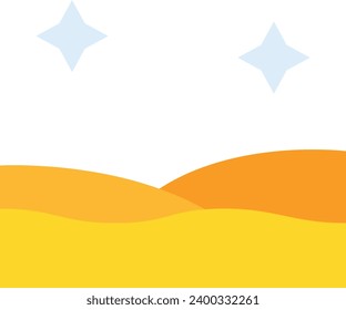 Desert single vector line icon