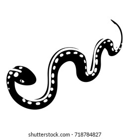 Desert snake icon. Simple illustration of desert snake vector icon for web design isolated on white background