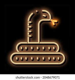 Desert Snake neon light sign vector. Glowing bright icon Desert Snake sign. transparent symbol illustration