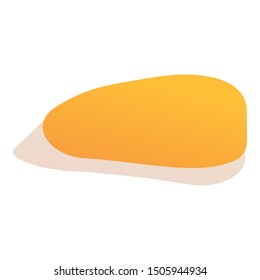 Desert stone shadow icon. Cartoon of desert stone shadow vector icon for web design isolated on white background