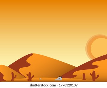The desert stretches the bones of dead animals